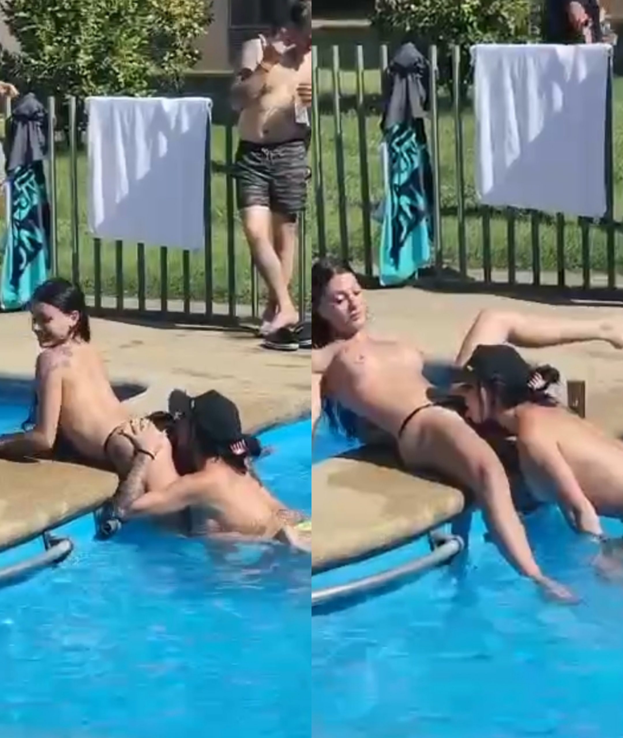 Girl sucked her friend Pussy at Swimming pool • BanFlix