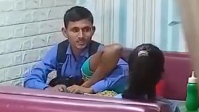 Mom Having Sex With Boyfriend In A Restaurant Front Of Daughter  