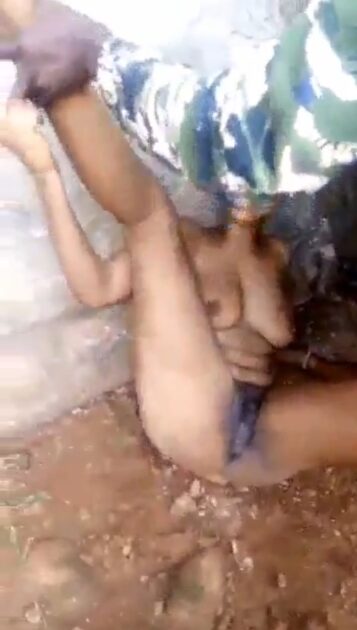 Lady stripped in public and fingered for alleged theft • BanFlix